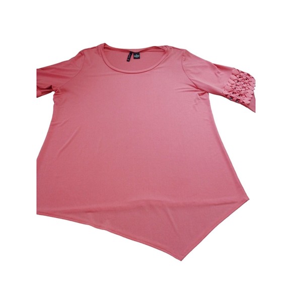 Women's New Direction Peach Lace Detail‎ On Arm  Size XL - Picture 2 of 16